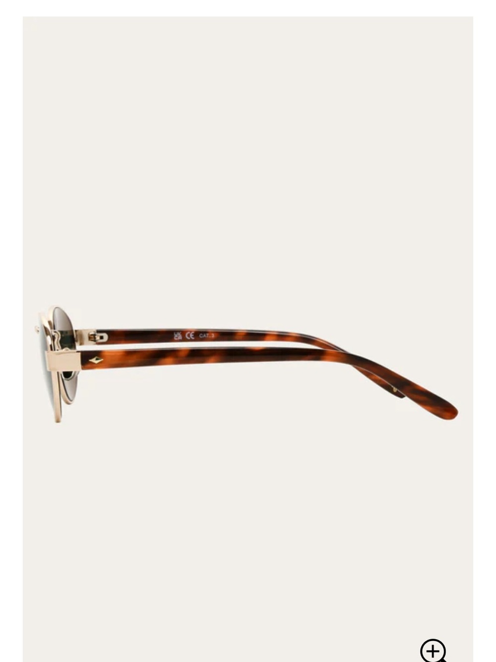 NWT FRYE Savannah Women’s Sunglasses Gold Tortoiseshell Slim Oval Frame No Case - Picture 2 of 10
